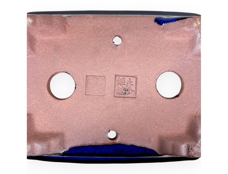 Maceta rectangular de gres esmaltado para Bonsái chinese - 16 cm