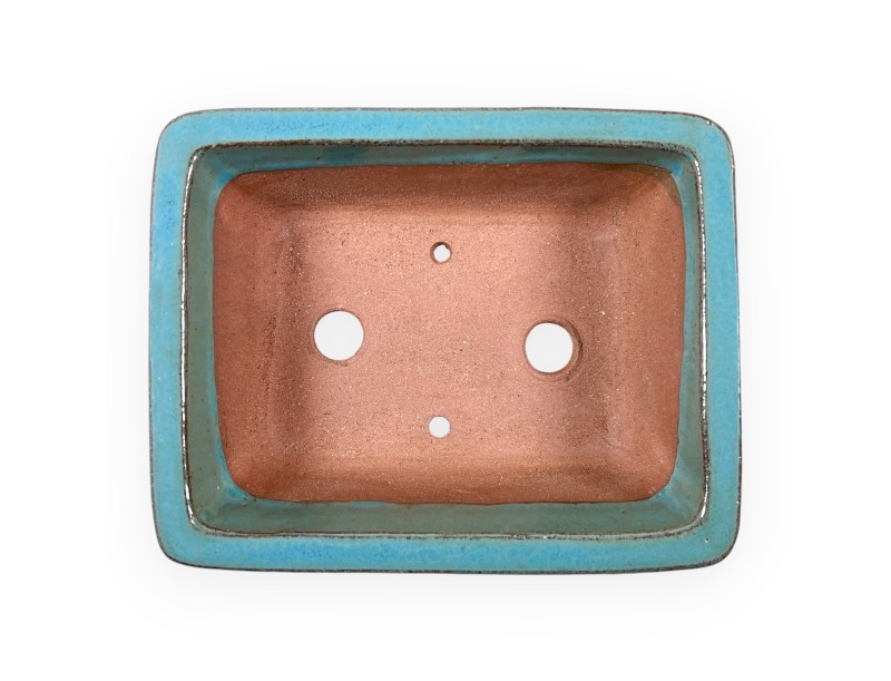 Maceta rectangular de gres esmaltado para Bonsái chinese - 16 cm