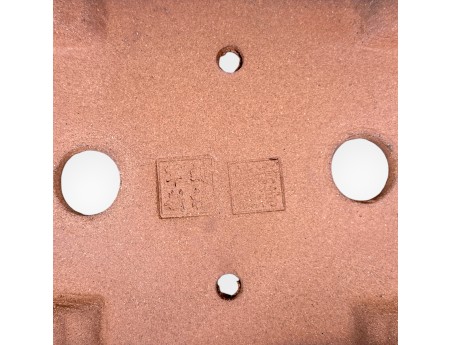 Pot rectangulaire en grès émaillé pour bonsaïs chinois - 16 cm