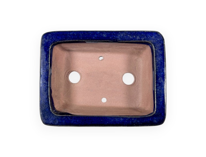 Rectangular glazed stoneware Chinese Bonsai pot - 16 cm
