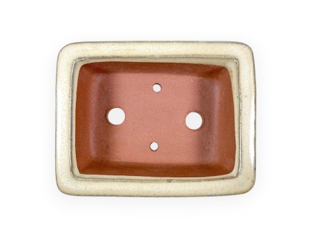 Maceta rectangular de gres esmaltado para Bonsái chinese - 16 cm