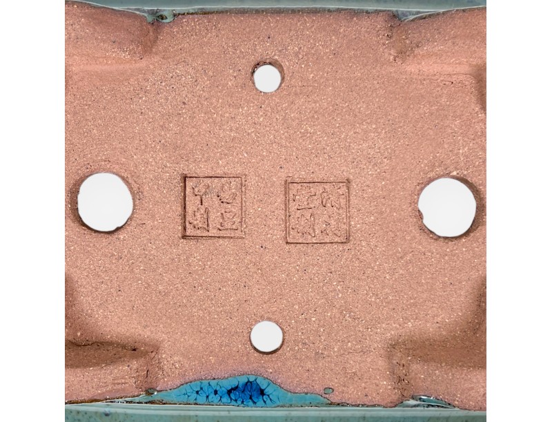 Maceta rectangular de gres esmaltado para Bonsái chinese - 16 cm