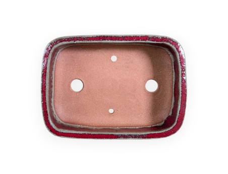 Maceta rectangular de gres esmaltado para Bonsái chinese - 15,5 cm