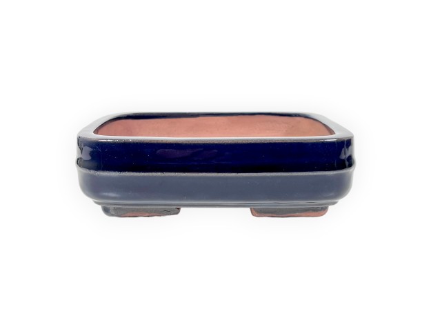 Rectangular glazed stoneware Chinese Bonsai pot - 15,5 cm