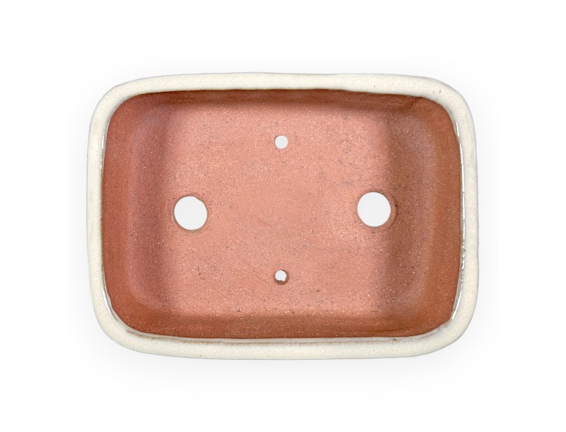 Rechthoekig geglazuurde steengoed Chinese Bonsai pot - 15,5 cm