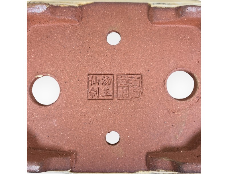 Maceta rectangular de gres esmaltado para Bonsái chinese - 16 cm