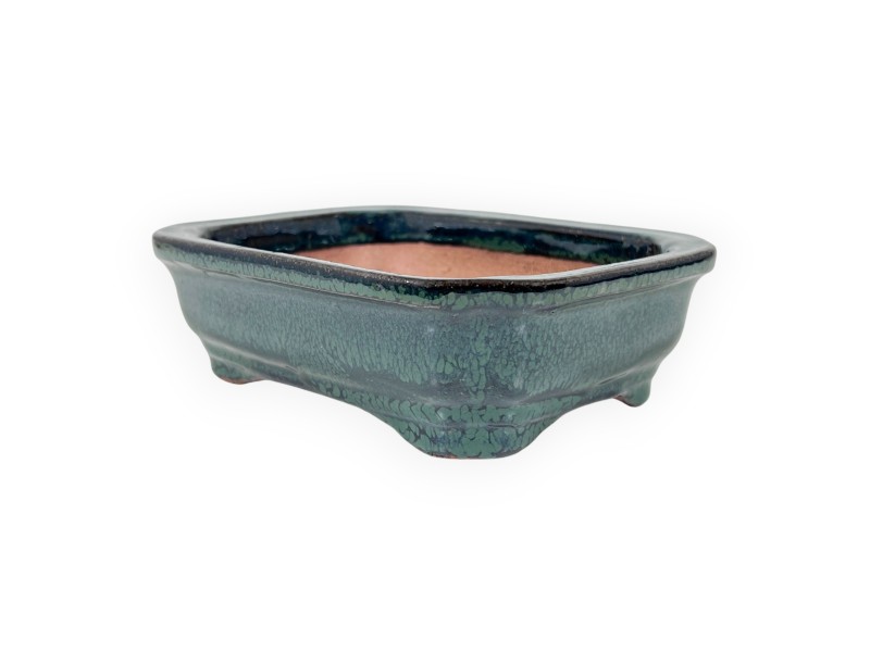 Maceta rectangular de gres esmaltado para Bonsái chinese - 16 cm