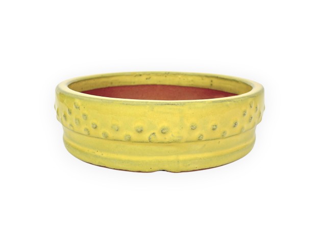 Maceta redondo de gres esmaltado para Bonsái chinese - 16 cm 2