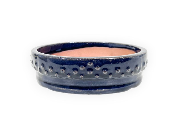 Maceta redondo de gres esmaltado para Bonsái chinese - 16 cm