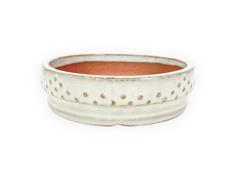 Maceta redondo de gres esmaltado para Bonsái chinese - 16 cm