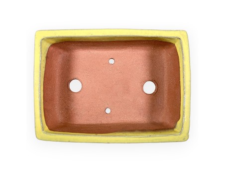 Rectangular glazed stoneware Chinese Bonsai pot - 18 cm