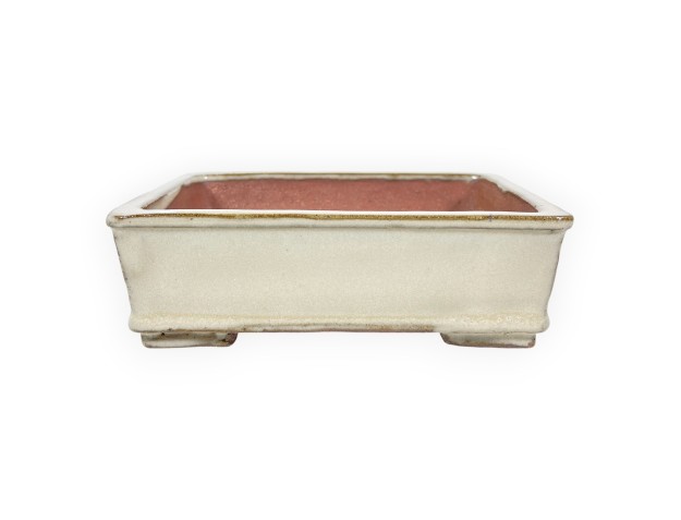 Maceta rectangular de gres esmaltado para Bonsái chinese - 18 cm