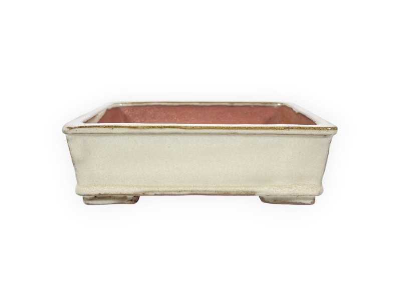 Maceta rectangular de gres esmaltado para Bonsái chinese - 18 cm