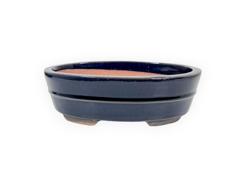 Maceta oval de gres esmaltado para Bonsái chinese - 21,5 cm