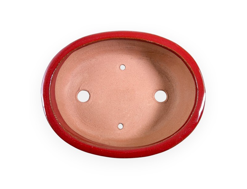 Maceta oval de gres esmaltado para Bonsái chinese - 21,5 cm