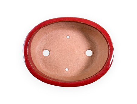 Maceta oval de gres esmaltado para Bonsái chinese - 21,5 cm