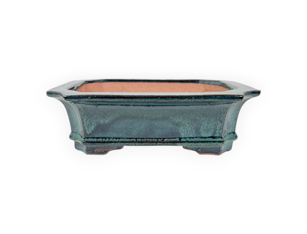 Maceta rectangular de gres esmaltado para Bonsái chinese - 21,5 cm