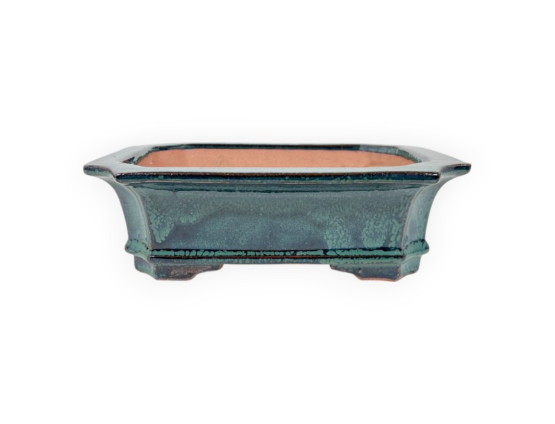Maceta rectangular de gres esmaltado para Bonsái chinese - 21,5 cm