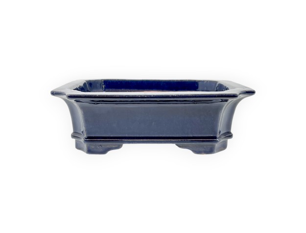 Rectangular glazed stoneware Chinese Bonsai pot - 21,5 cm