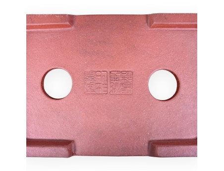 Rectangular unglazed stoneware Chinese Bonsai pot - 14,5 cm