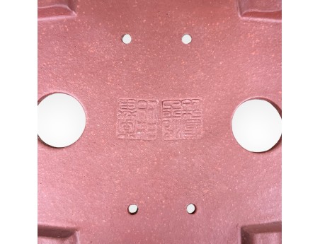 Pot rectangulaire en grès non émaillé pour bonsaïs chinois - 14,5 cm