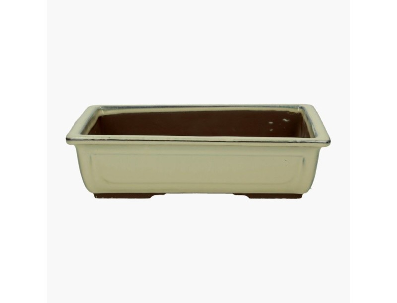 Rechthoekig geglazuurde aardewerk Japanse Bonsai pot - 31 cm