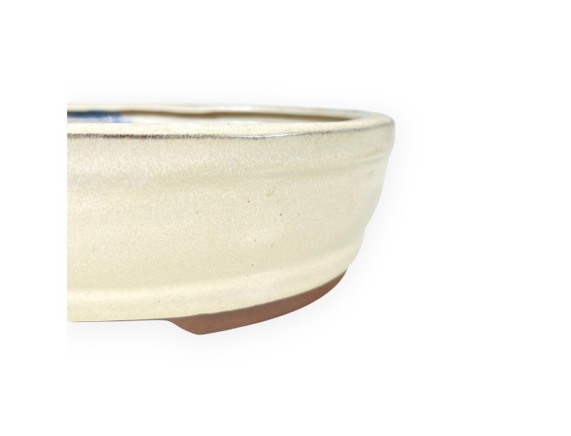Ovaal geglazuurde steengoed Chinese Bonsai pot - 26 cm
