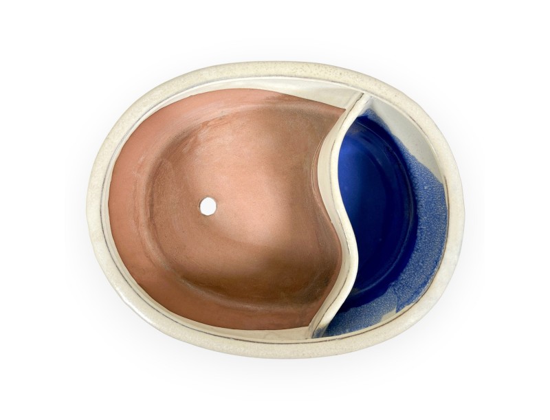 Maceta oval de gres esmaltado para Bonsái chinese - 26 cm