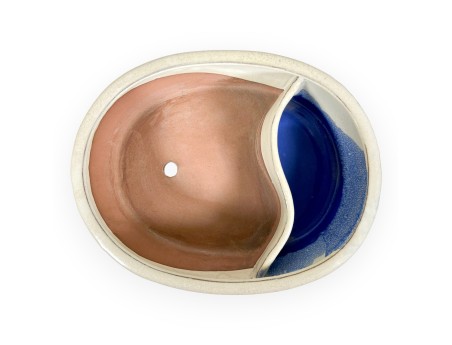 Vaso Bonsai Cinese Ovale in Grès Smaltato - 26 cm