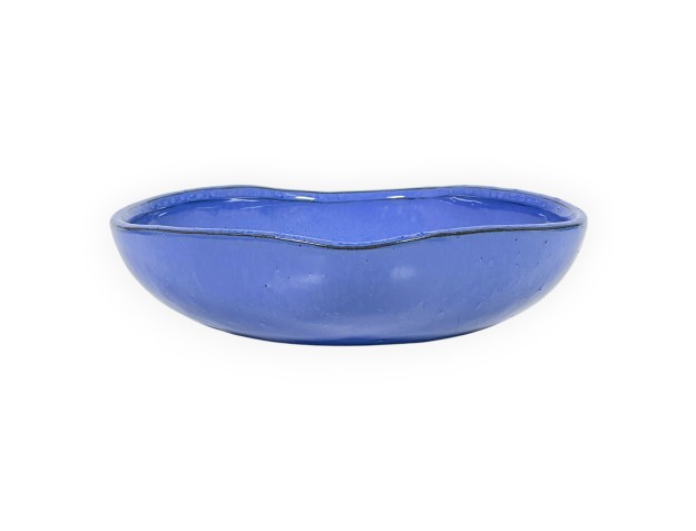 Vaso Ikebana Cinese Irregolare in Grès Smaltato - 21 cm