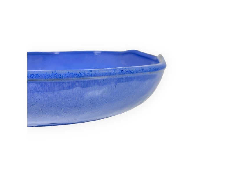 Pot irrégulier en grès émaillé pour ikebana chinois - 24,5 cm