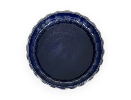 Rond geglazuurde steengoed Chinese Ikebana pot - 25,5 cm