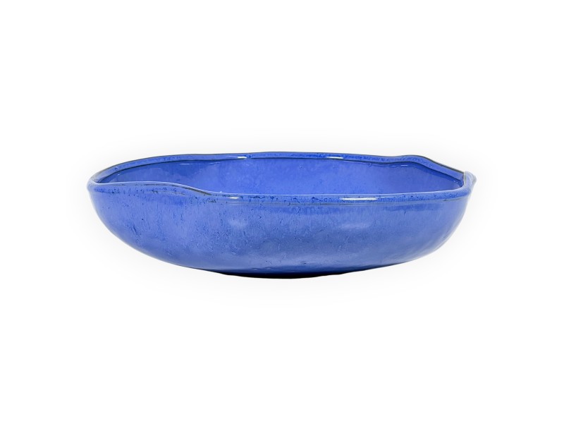 Pot irrégulier en grès émaillé pour ikebana chinois - 28,5 cm