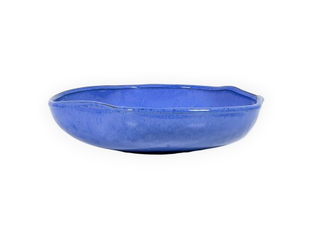 Pot irrégulier en grès émaillé pour ikebana chinois - 28,5 cm