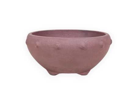 Runder chinesischer Bonsai-Topf aus unglasiertem Steinzeug – 15,5 cm