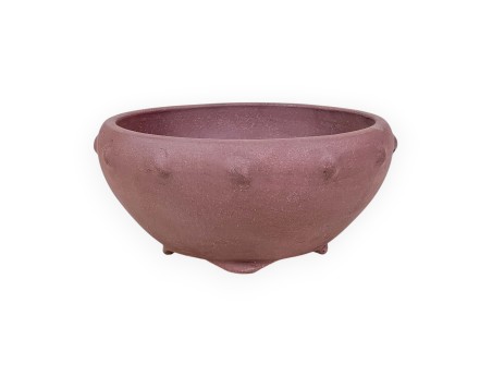 Runder chinesischer Bonsai-Topf aus unglasiertem Steinzeug – 15,5 cm