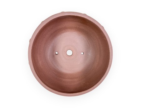 Maceta china redonda para bonsáis de gres sin esmaltar - 20 cm
