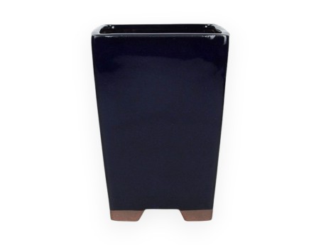 Square Chinese Bonsai Pot in Glazed Stoneware - 13 cm