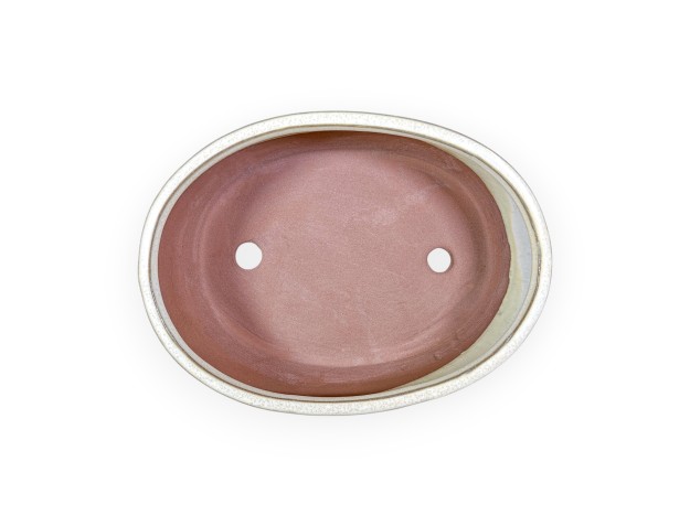 Maceta china para bonsáis, ovalada, de gres esmaltado - 21 cm 2