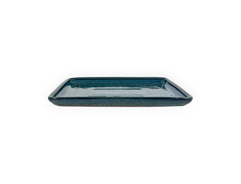 Sottovaso 26,5 cm rettangolare verde