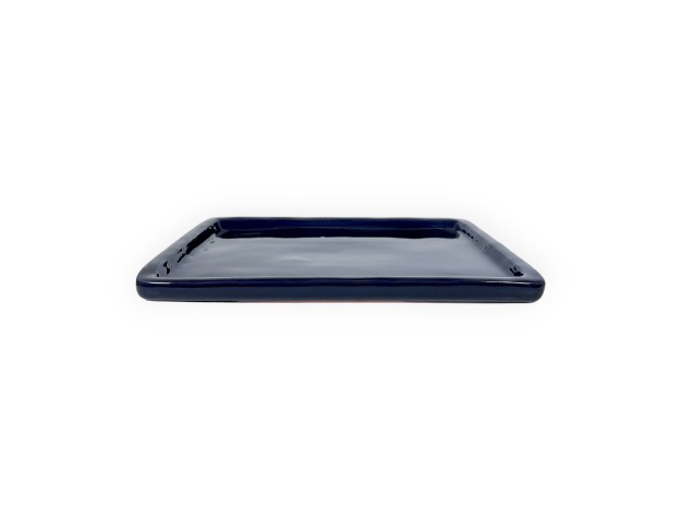 Sottovaso 35 cm rettangolare blu