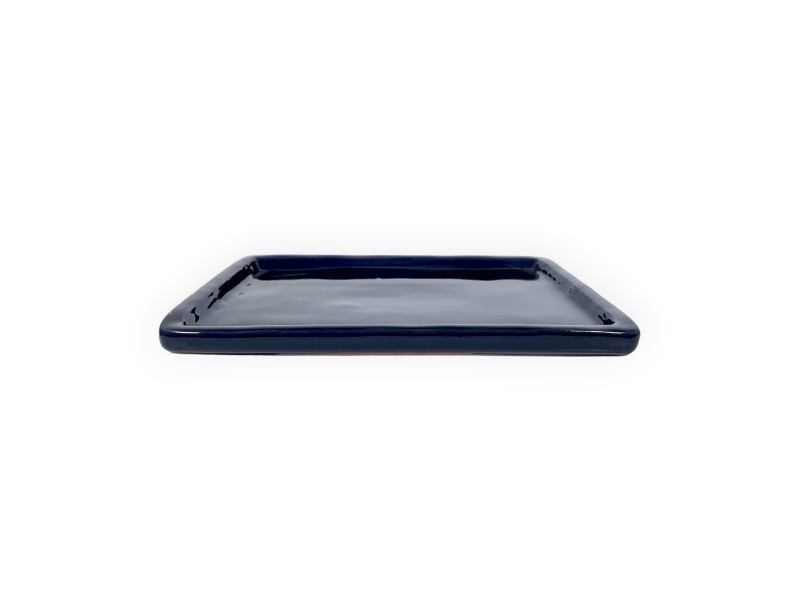 Sottovaso 35 cm rettangolare blu