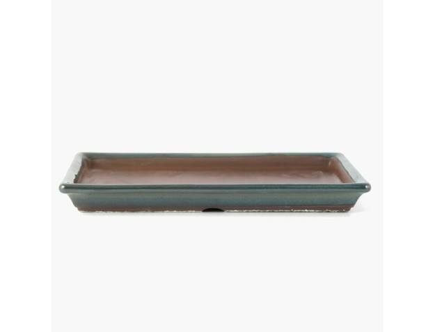 Sottovaso 31,5 cm rettangolare verde